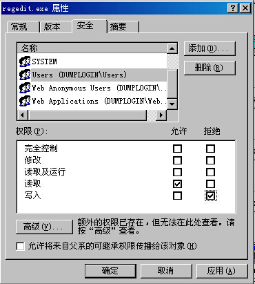 配置文件的操作權限 配置文件的操作權限
