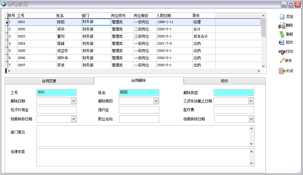 勞動合同 勞動合同