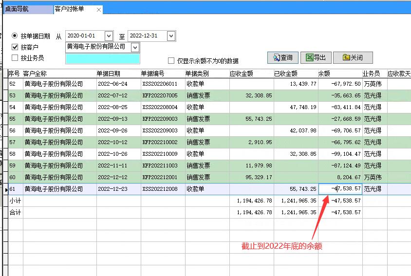 客戶對賬單 客戶對賬單