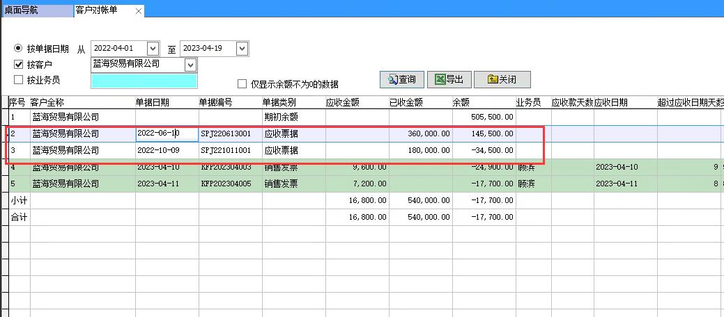 客戶對賬單 客戶對賬單